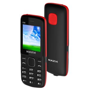 Мобильный телефон MAXVI C22 Black/Red