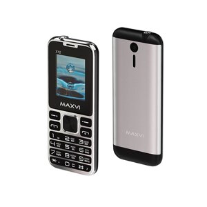 Мобильный телефон MAXVI X12 Metallic Silver