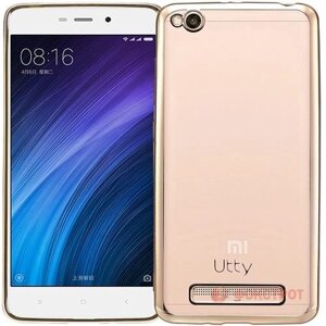 Чехол-накладка Utty Electroplating для Xiaomi Redmi 4a Gold