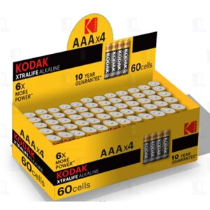 Батарейка KODAK XTRALIFE LR03 AAA Shrink 4 Alkaline 1.5V