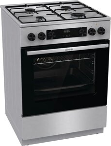 Плита комбинированная GORENJE GKS6C70XJ нерж. сталь в Ростовской области от компании F-MART