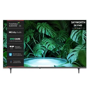 Телевизор Skyworth 32E55G черный 1366x768, HD, 60 Гц, Wi-Fi, Smart TV, Google TV