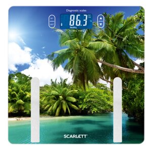 Весы напольные Scarlett SC-BS33ED12 диагностические (пальмы)