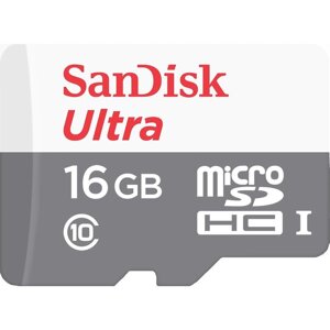 Карта памяти SanDisk microSDHC Ultra 16GB Class 10 80MB/s (без адаптера)