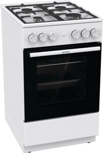 Плита газовая GORENJE GG5A11WF белый (чугун, розжиг, г/к конф)