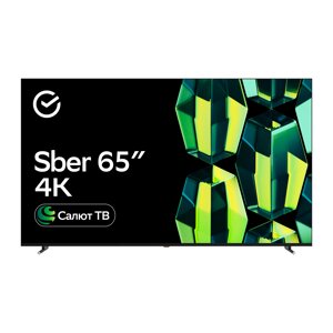 Телевизор Sber SDX-65U4139 черный 3840x2160, 4K Ultra HD, 60 Гц, Wi-Fi, Smart TV, Салют ТВ в Ростовской области от компании F-MART