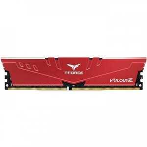 Модуль памяти DDR4 16 ГБ Team Vulcan Z Red (TLZRD416G3600HC18J01***); 28800 MБ/с; 3600 МГц; радиаторы; RET