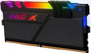 Модуль памяти DDR4 8 ГБ Geil EVO X (GEXSB48GB3200C16ASC***); 25600 MБ/с; 3200 МГц; радиаторы; RET; с подсветкой