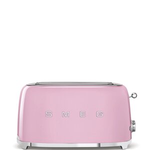 Тостер SMEG TSF02PKEU на 4 ломтика, розовый