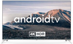 Телевизор Hyundai H-LED75QBU7500 Android TV Frameless черный/серебристый 4K Ultra HD 60Hz DVB-T DVB-T2 DVB-C DVB-S