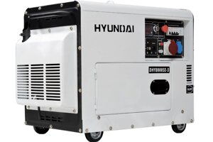 Генератор HYUNDAI DHY 8000SE-3 6кВА/4.8кВт, 220 В, 13 ч., дизель