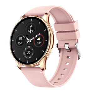 Смарт-часы BQ Watch 1.4 gold+pink gray wristband