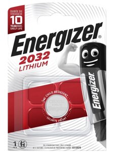 Батарейка Energizer CR2032/1BL