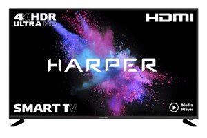 Телевизор Harper 58U750TS 58", 4K, Яндекс ТВ, черный