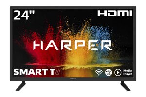 Телевизор Harper 24R470TS 24", HD Ready, Smart TV, черный