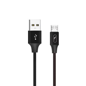 Кабель Skydolphin USB-Micro S55V ткань 2.4A