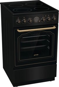 Плита электрическая GORENJE GECS5B70CLB черный ретро