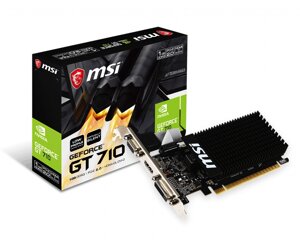 Видеокарта MSI NVIDIA GeForce GT 710 1 ГБ GDDR3 (GT 710 1GD3H LP***)