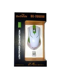 Мышь DeTech DE-7060W White&Green