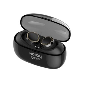 Гарнитура беспроводная Nobby Expert T-110 BT5.0, пластик, черн/золото в Донецкой области от компании F-MART