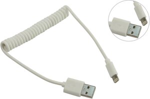 Кабель SmartBuy USB2.0 - Lightning 8pin, спиральный, 1,2м, белый (IK-512sp white) в Ростовской области от компании F-MART