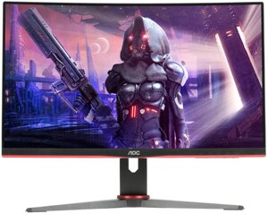 Монитор AOC Gaming C24G2AE 23.6" черный/красный