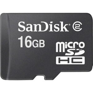 Карта памяти SanDisk microSDHC 16GB Class 4 (без адаптера) в Ростовской области от компании F-MART