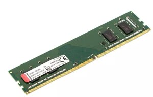 Модуль памяти DDR4 4 ГБ KINGSTON KVR26N19S6/4 4gb форм-фактор DIMM, 288-контактный частота 2666 МГц CAS Latency (CL): 1