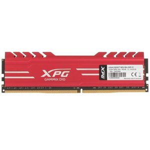 Модуль памяти DDR4 16 ГБ A-Data XPG GAMMIX D10 (AX4U3200716G16A-SR10***); 25600 MБ/с; 3200 МГц; радиаторы; RET