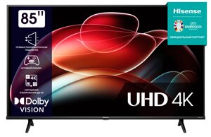 Телевизор Hisense 85A6K черный 3840x2160, 4K Ultra HD, 60 Гц, Wi-Fi, Smart TV, VIDAA в Ростовской области от компании F-MART