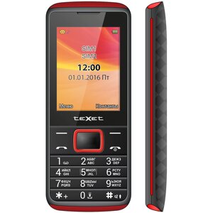 Мобильный телефон teXet TM-214 Black/Red