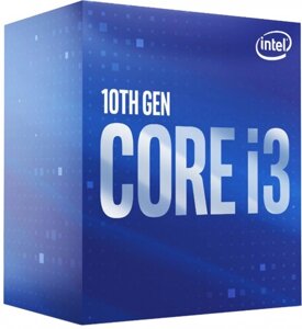 Процессор Intel Core i3-10100 (BX8070110100***); LGA1200; 3,6 ГГц; 6 МБ L3 Cache; Comet Lake; Intel UHD 630; 14 нм; BOX
