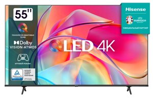 Телевизор Hisense 55E7KQ черный 4K Ultra HD 60Hz DVB-T DVB-T2 DVB-C DVB-S DVB-S2 WiFi Smart TV в Ростовской области от компании F-MART