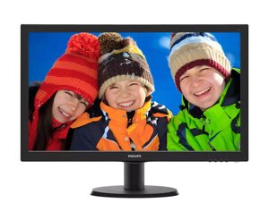 Монитор PHILIPS 23.6" 243V5QHSBA/01 16:9 MVA DVI HDMI Black