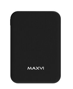 Универсальная мобильная батарея Maxvi PB10-01 10000 mAh, 2xUSB 2.1A, индикатор, черный (MXV-PB10-01)