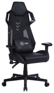 Кресло игровое Cactus CS-CHR-090BL черный эко. кожа/сетка крестов. нейлон