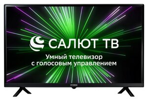 Телевизор Hyundai H-LED32BS5001 Салют ТВ черный HD 60Hz DVB-T DVB-T2 DVB-C DVB-S DVB-S2 USB WiFi Smart TV