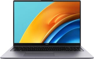 Ноутбук 16" HUAWEI MateBook D 16 RLEF-X [53013EUS] Core i5-12450H/16/SSD512Gb/Intel UHD Graphics/Win11 Home серый