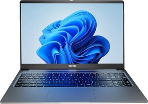 Ноутбук Tecno MEGABOOK-T1 R7 16+512G Grey DOS T15DA 15.6" FHD (1920x1080) /AMD R7-5800U/4х4,5Гц/10 нм/16Gb + 512Gb/Wifi