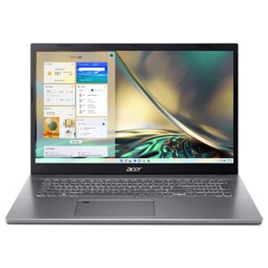 Ноутбук 17,3" ACER A517-53G-57MW [NX. K9QER. 006] IPS FullHD Core i5-1240P/16/SSD512Gb/RTX 2050 4Gb/no OS серый