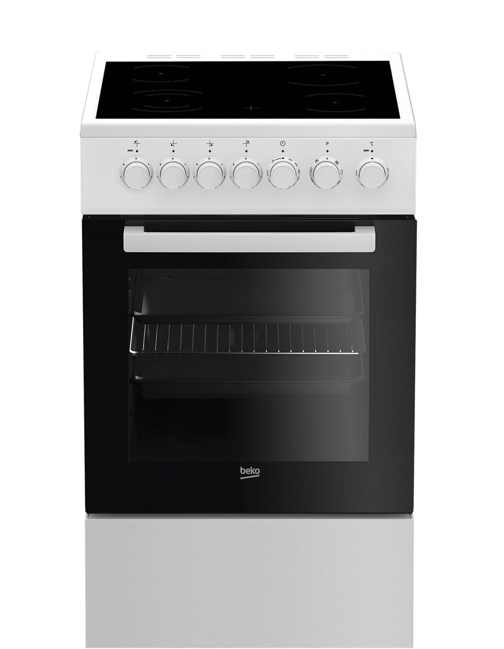 Плита электрическая BEKO FSE57110GW белый, конвекция от компании F-MART - фото 1