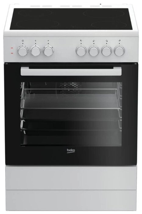 Плита электрическая BEKO FSE67100GWS белый от компании F-MART - фото 1