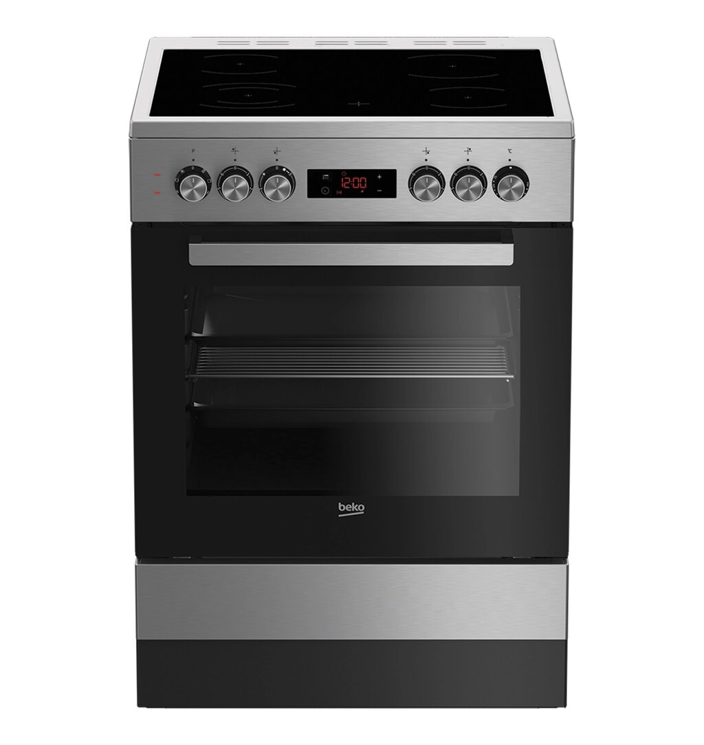 Плита электрическая BEKO FSE67310GX нерж., конвекция от компании F-MART - фото 1