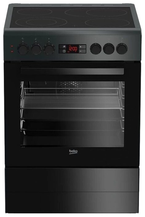 Плита электрическая BEKO FSM67320GAS черный (конвекция) от компании F-MART - фото 1