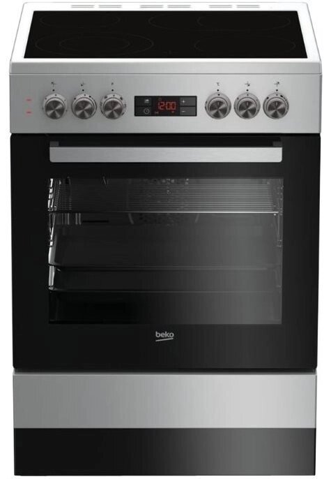 Плита электрическая BEKO FSM67320GSS серебристый (конвекция) от компании F-MART - фото 1