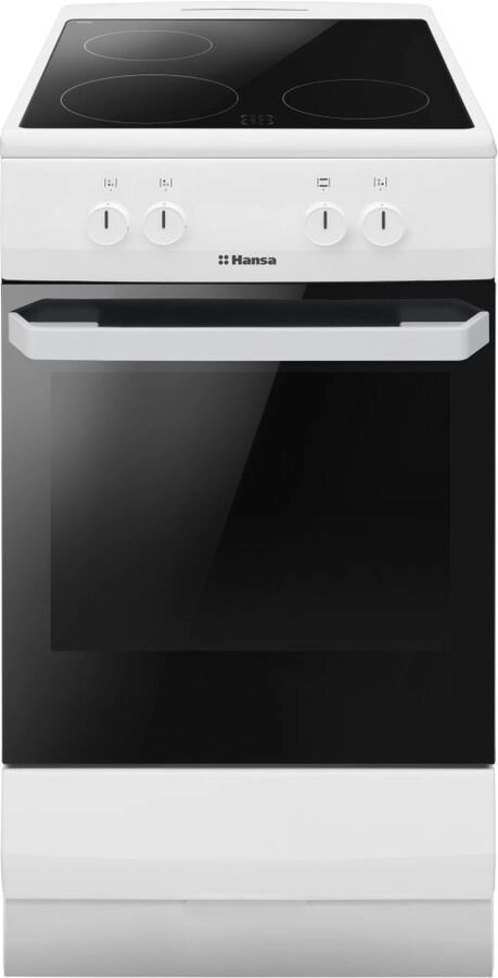 Плита электрическая HANSA FCCW530001 белый/черный от компании F-MART - фото 1