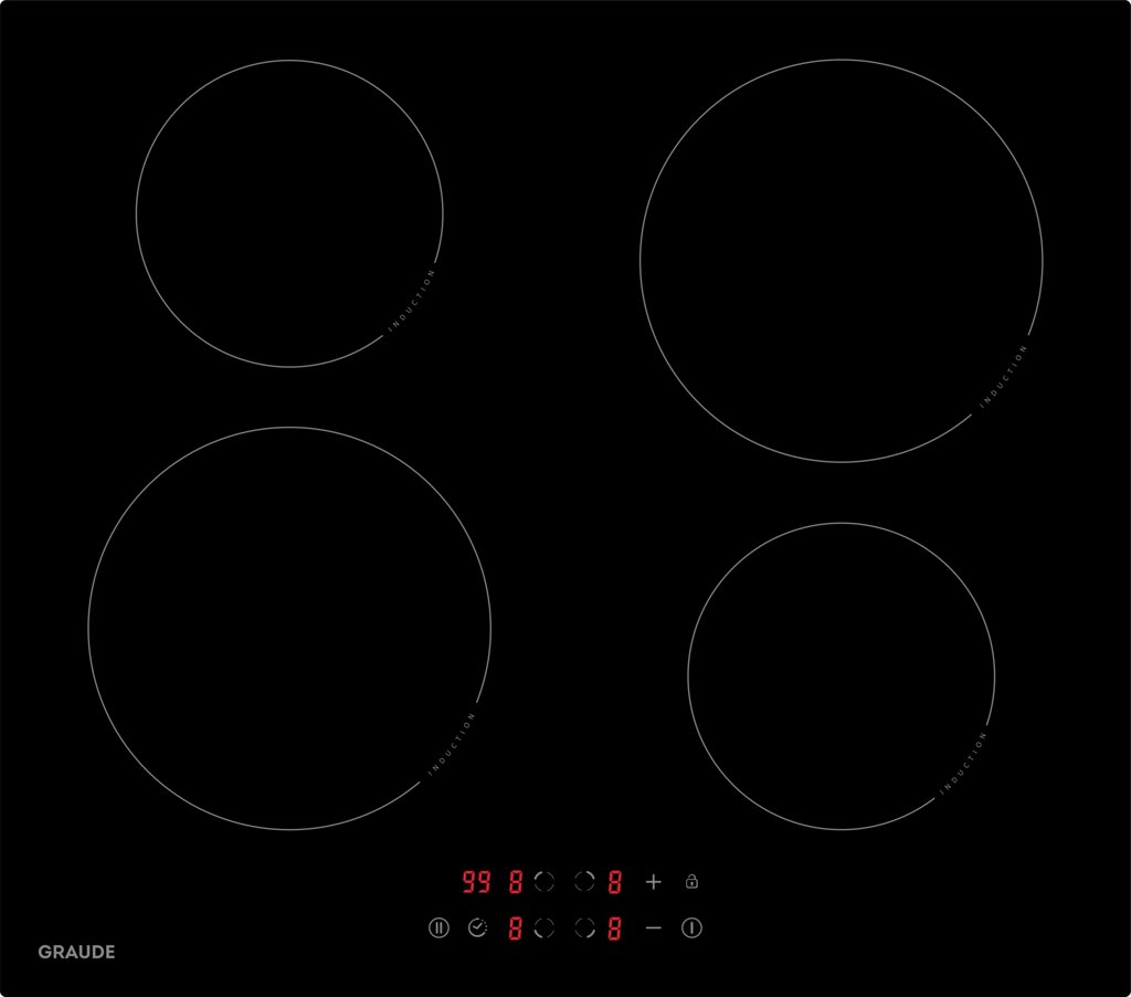 Поверхность индукционная GRAUDE IK 60.0 черный от компании F-MART - фото 1