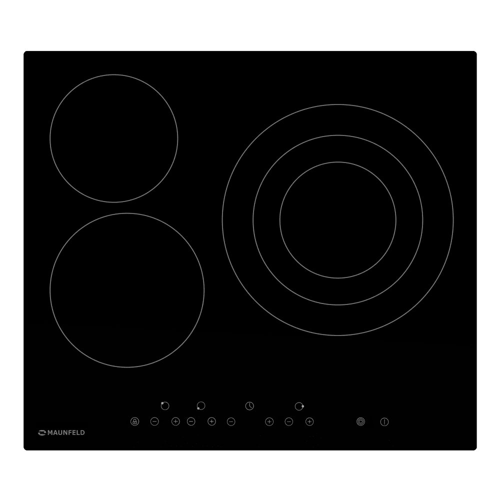Поверхность стеклокерамическая MAUNFELD EVCE 593 T BK черный от компании F-MART - фото 1
