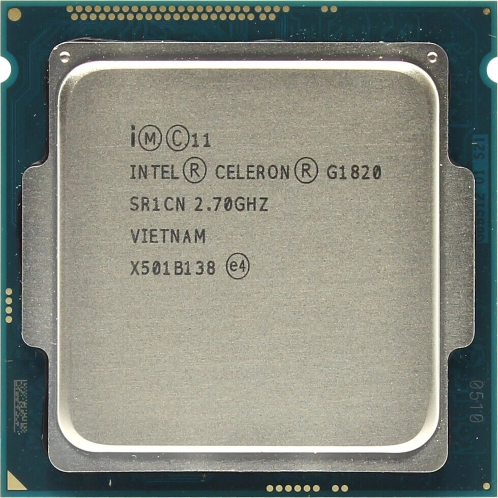 Процессор Intel Celeron G1820 2.7 GHz/ 2core/ SVGA HD Graphics/ 0.5+2Mb/ 53W/ 5 GT/s LGA1150 от компании F-MART - фото 1