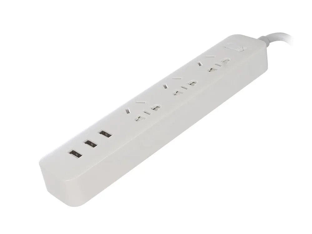 Сетевой фильтр Xiaomi Power Strip 3 розетки white+ 3USB ORIG от компании F-MART - фото 1